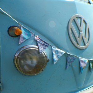 bunting splitscreen vw blue skeg vegas