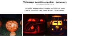 pumpkins facebook uk volkswagen