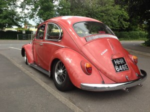 ruby red patina beetle vw slammed stanc